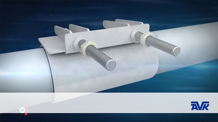 Video animation showing the features of the single band repair clamp - thumbnail