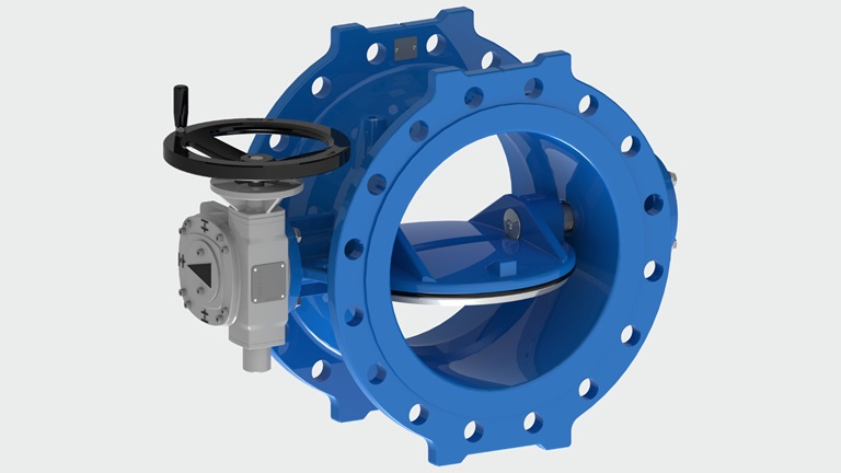 Product photo of double eccentric butterfly valve series 756