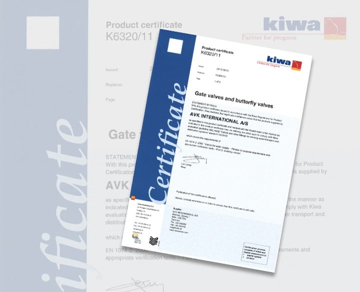 Download Kiwa for gate valves and butterfly valves