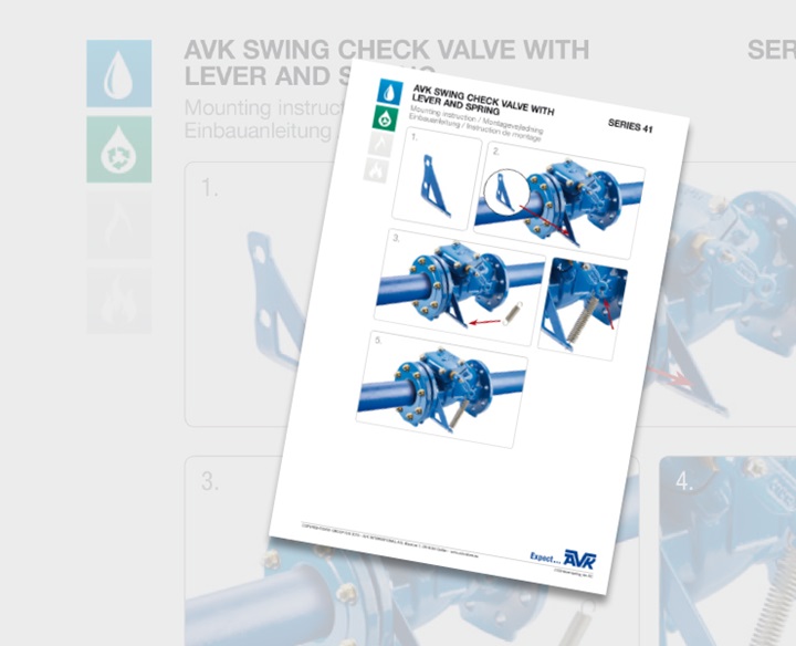 Swing check valve lever spring Manual instruction