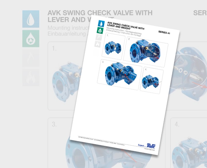 Swing check valve lever weight Manual instruction