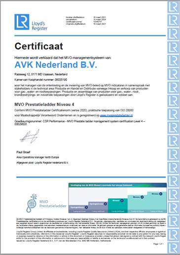 MVO certificaat