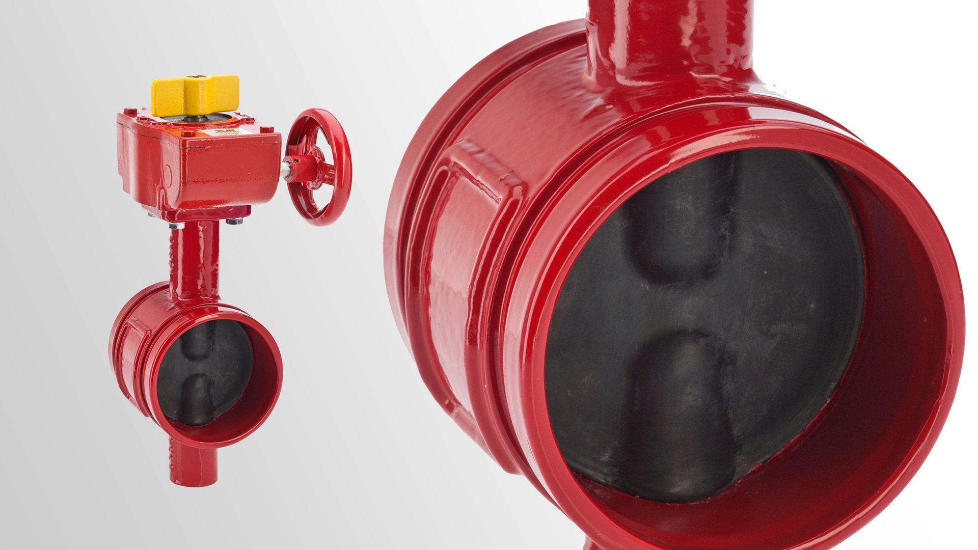 AVK serie 815 vlinderklep met gegroefde uiteinden